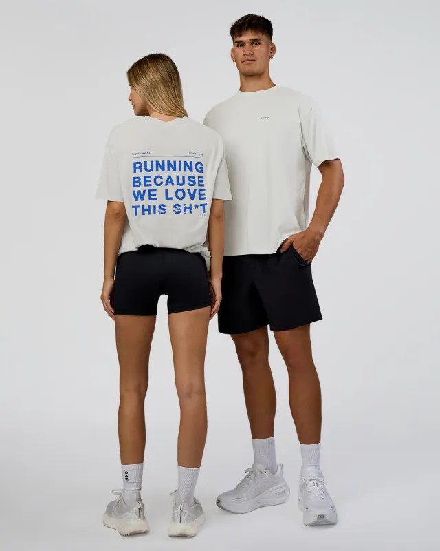 We Love This  FLXCotton Oversized Tee - Digital Mist Washed-Electric Indigo sold by LSKD