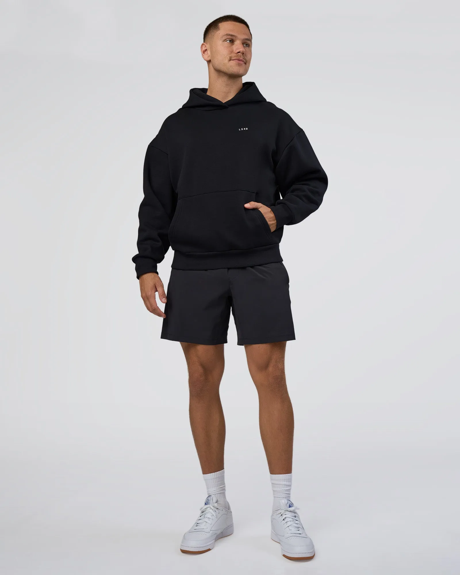 Lifting Unisex Oversized Hoodie - Black-Flame sold by LSKD product image thumbnail 3