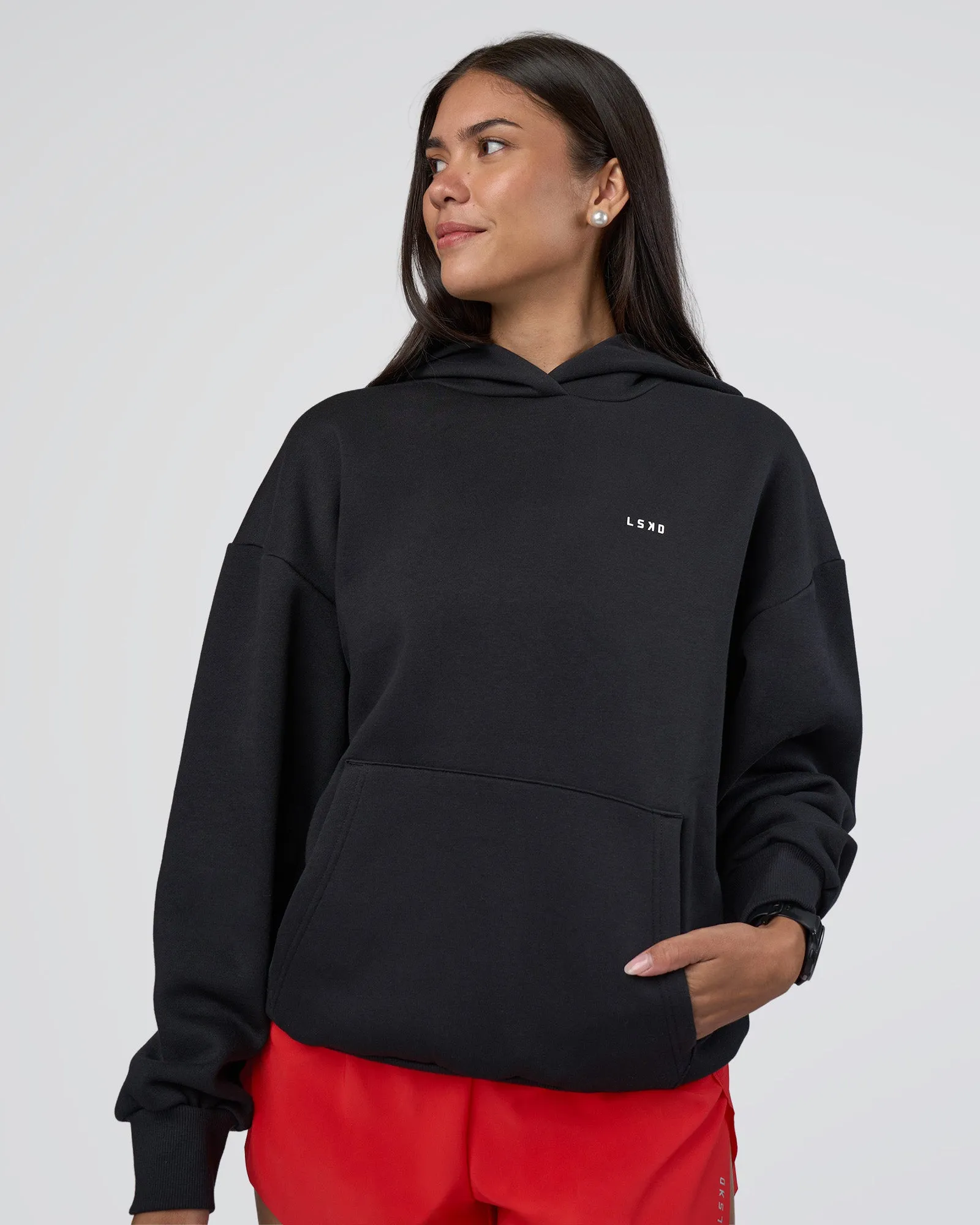 Lifting Unisex Oversized Hoodie - Black-Flame sold by LSKD product image thumbnail 5