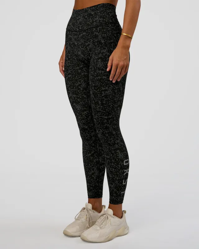 Fusion Icon Ultra High-Rise Full Length Legging Pockets - Energy Print Black-Reflective sold by LSKD