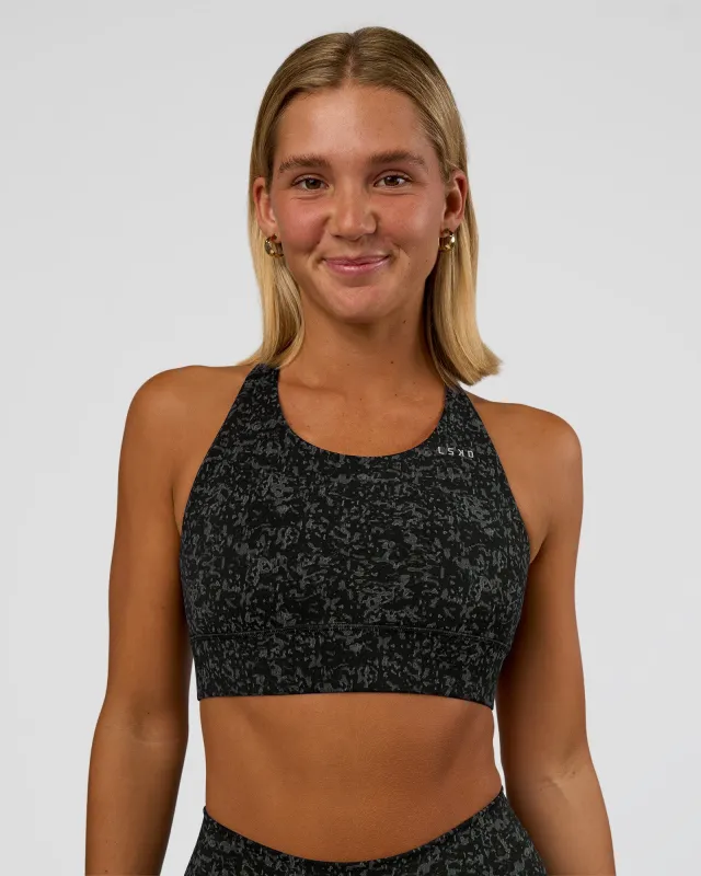 Accelerate Sports Bra - Energy Print Black sold by LSKD