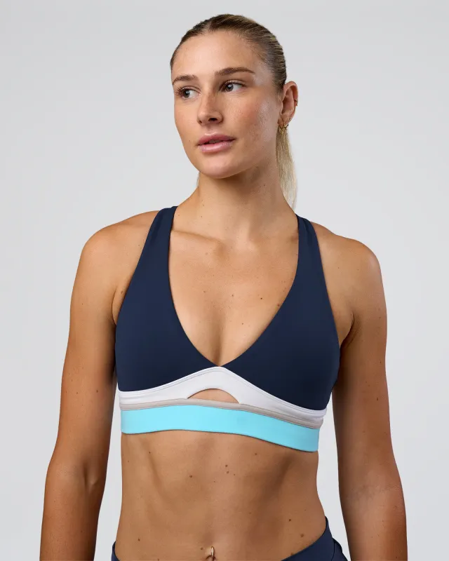 Revitalise Flash Sports Bra - Future Navy-Multi sold by LSKD