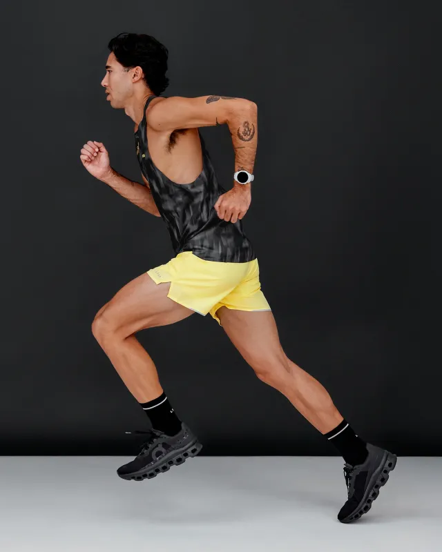 Pace 5" Lined Running Short - Yellow Fizz sold by LSKD