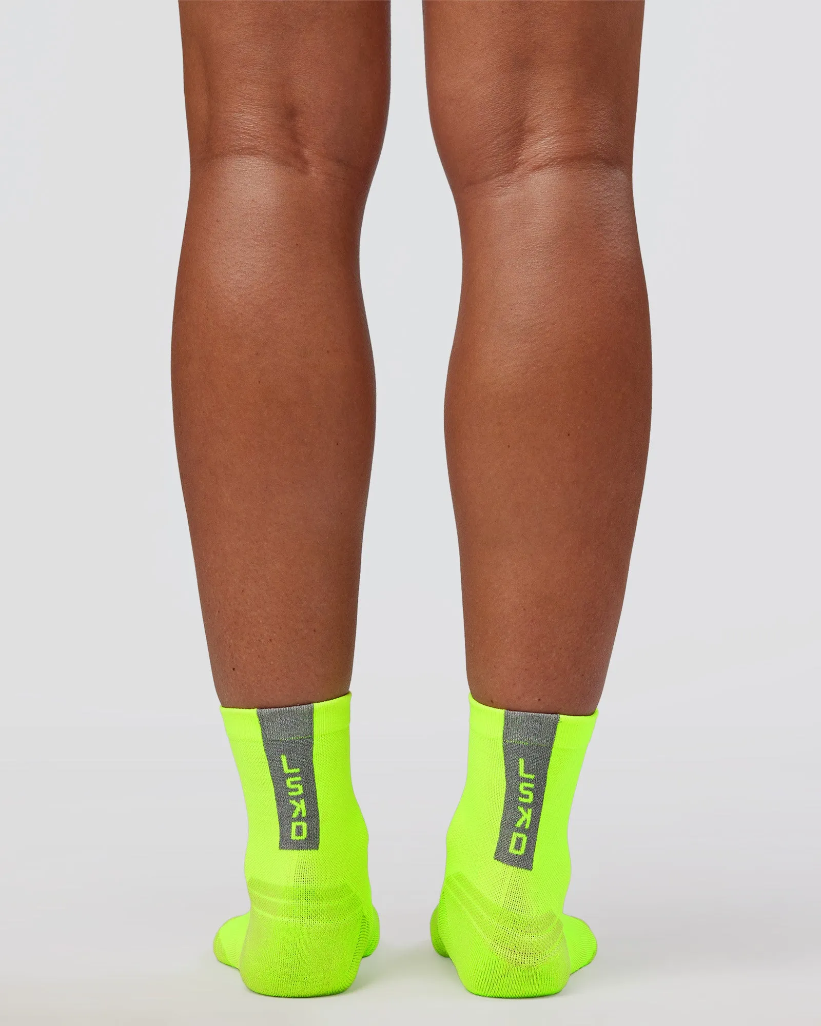 Run Club Performance Quarter Socks - Lime Glo sold by LSKD product image thumbnail 2