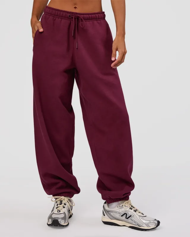 MVP Oversized Slouchy Fit Track Pant - Cherry Lacquer made by LSKD