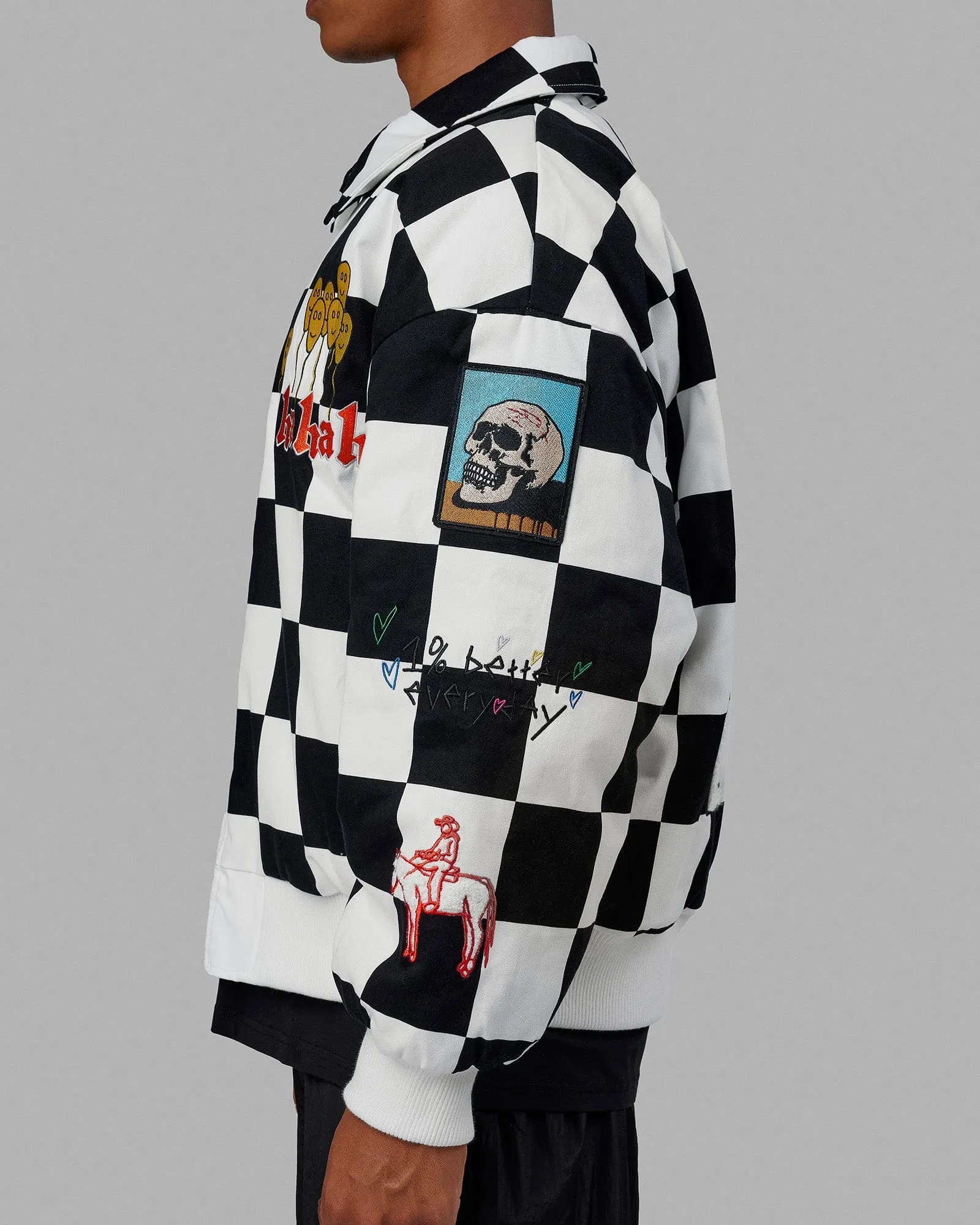 Unisex Kyle LeBlanc x LSKD Jacket - Black-White sold by LSKD product image thumbnail 4