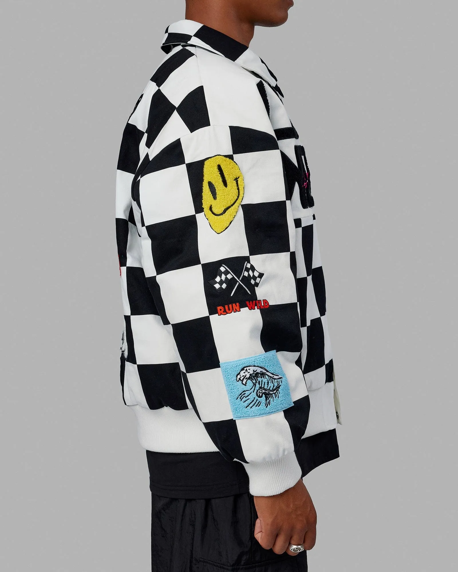 Unisex Kyle LeBlanc x LSKD Jacket - Black-White sold by LSKD product image thumbnail 5