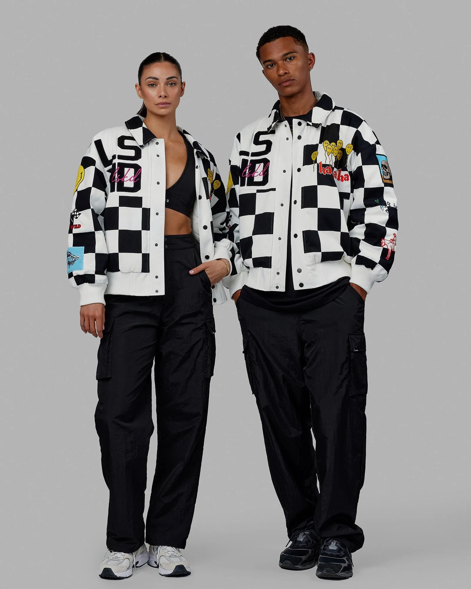 Unisex Kyle LeBlanc x LSKD Jacket - Black-White sold by LSKD product image thumbnail 3