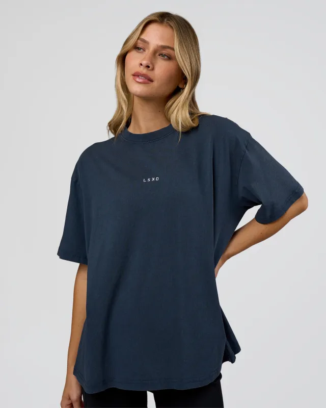 Go-To FLXCotton Oversized Tee - Future Navy Washed sold by LSKD