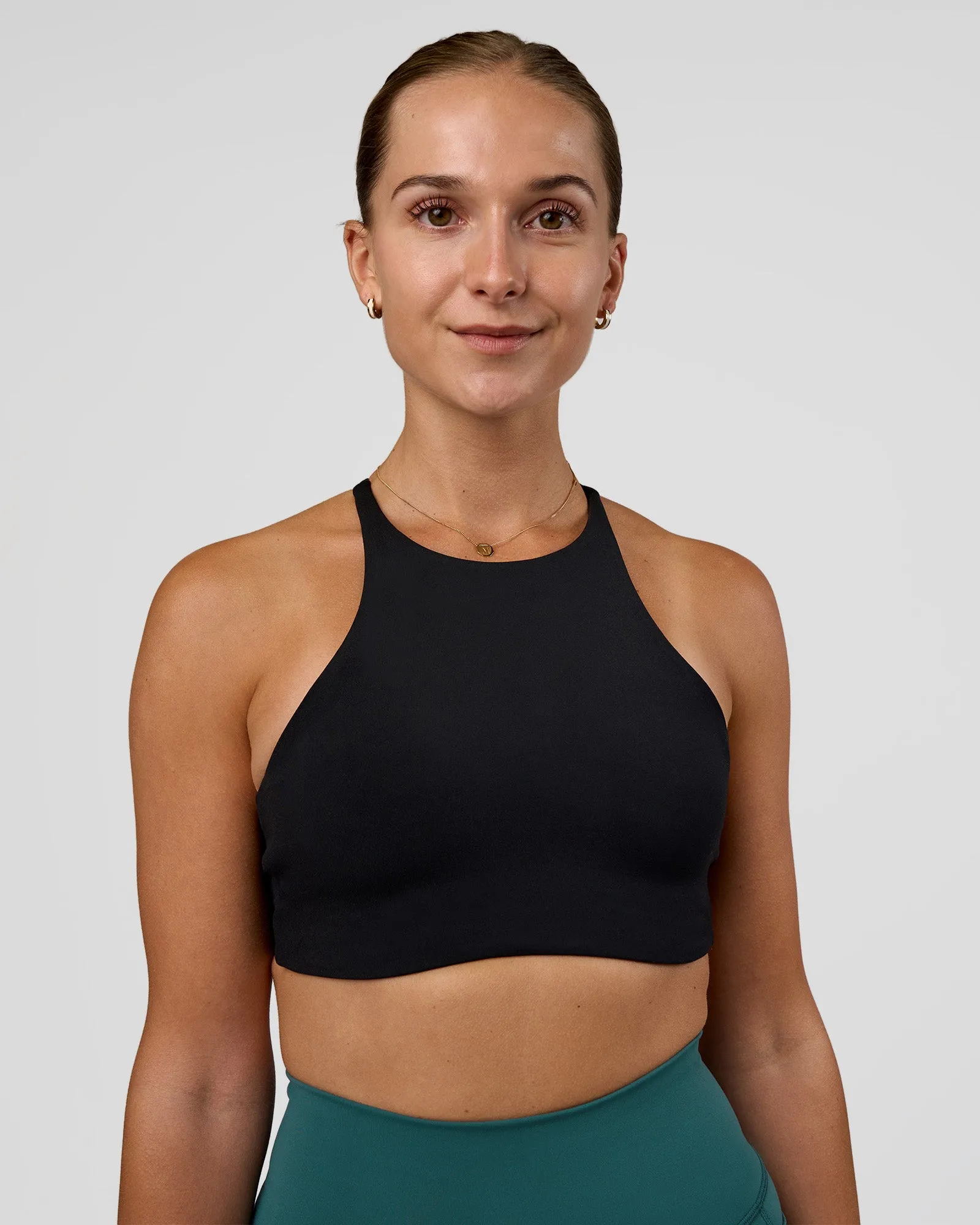 AMRAP High Neck Sports Bra - Black sold by LSKD product image thumbnail 2