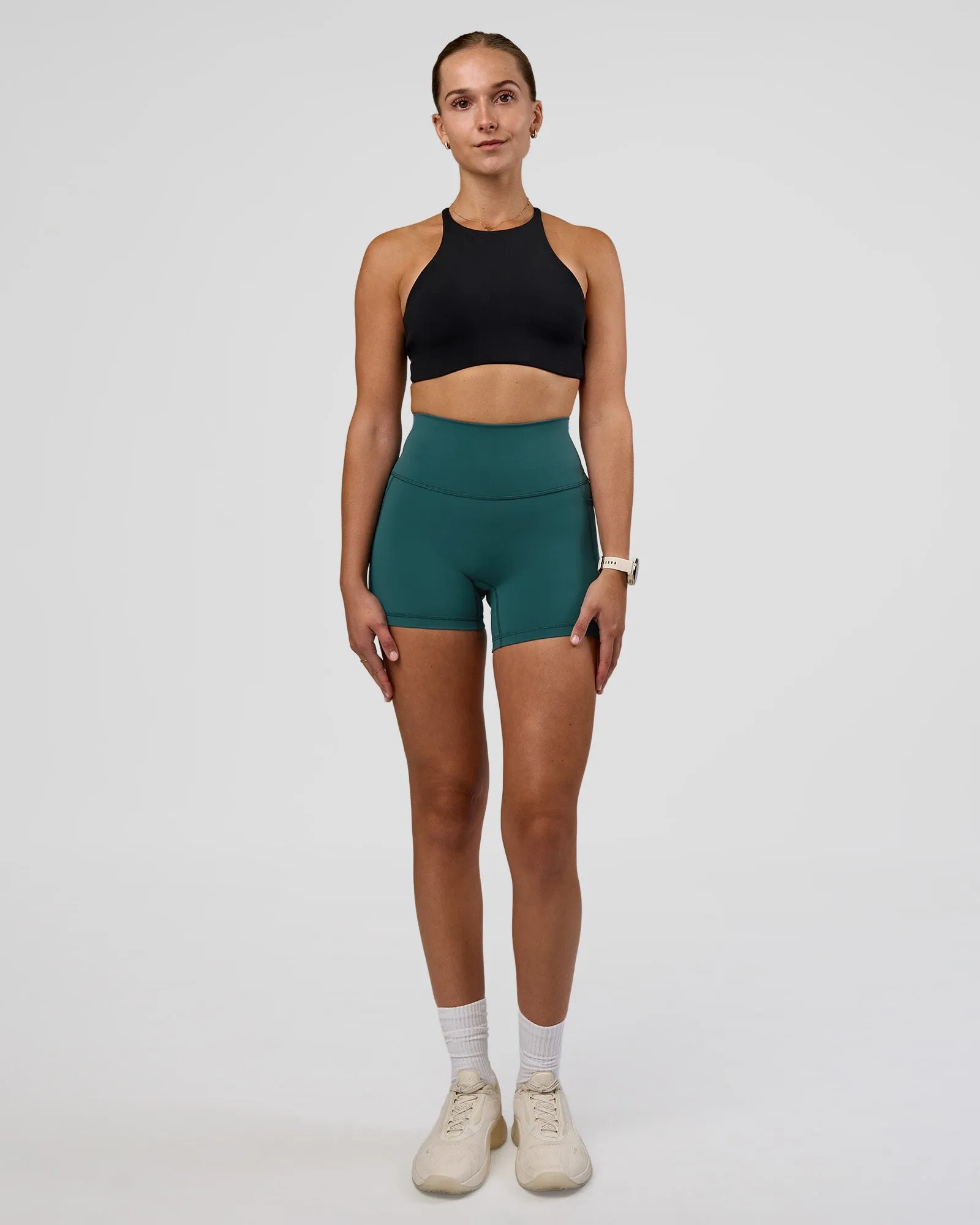 AMRAP High Neck Sports Bra - Black sold by LSKD product image thumbnail 5