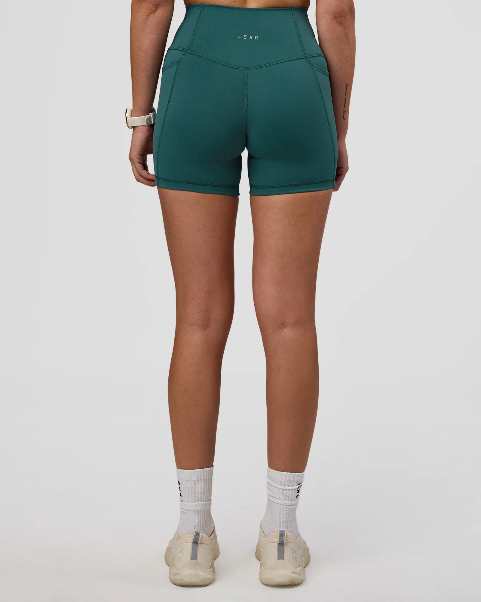 Fusion Ultra High-Rise 4" Short Pockets - Transformative Teal sold by LSKD product image thumbnail 4