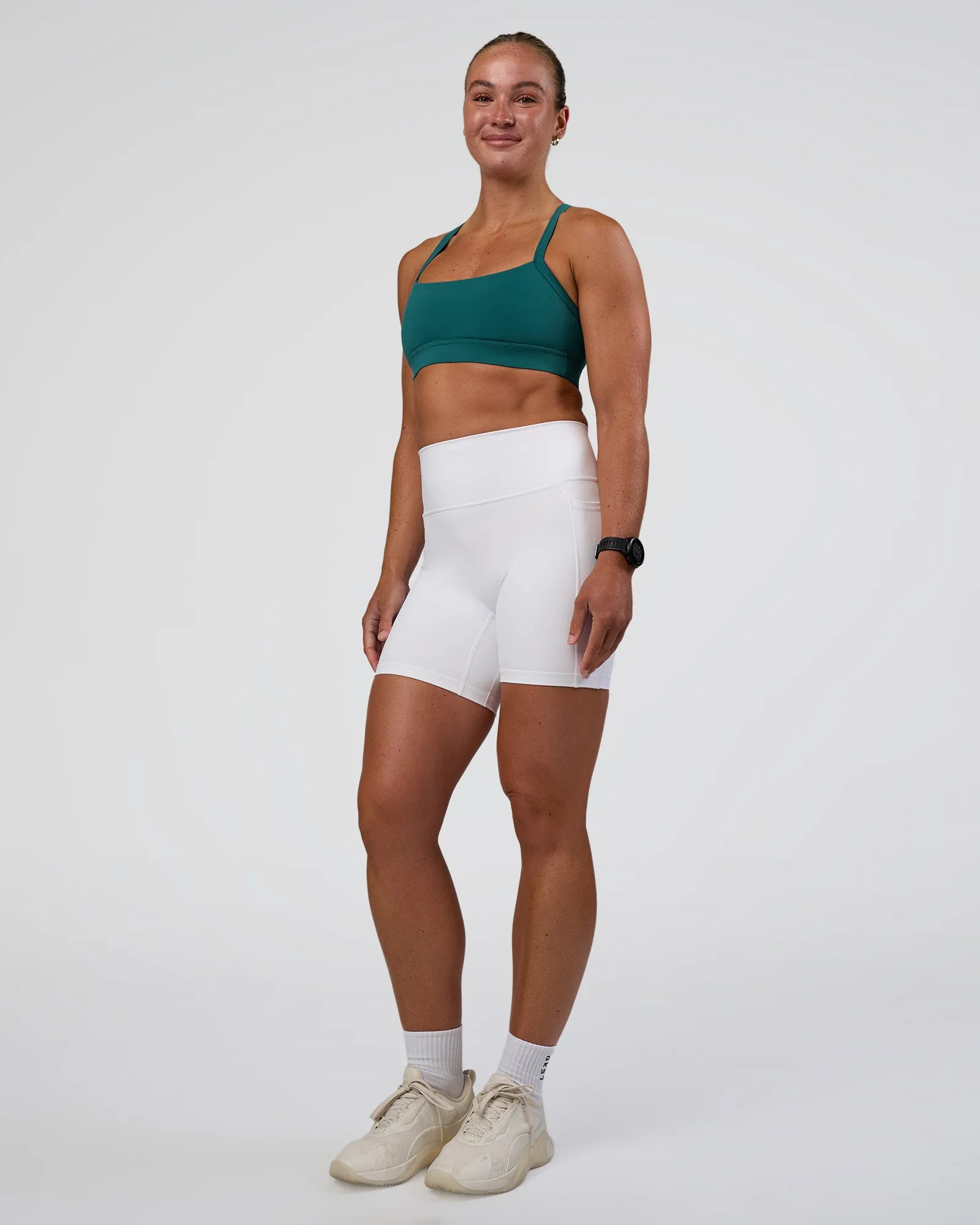 Fusion Ultra High-Rise 6" Short Pockets - White sold by LSKD product image thumbnail 5