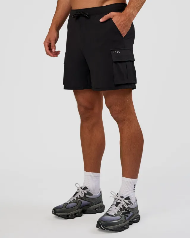 Functional Cargo 6" Short - Black sold by LSKD