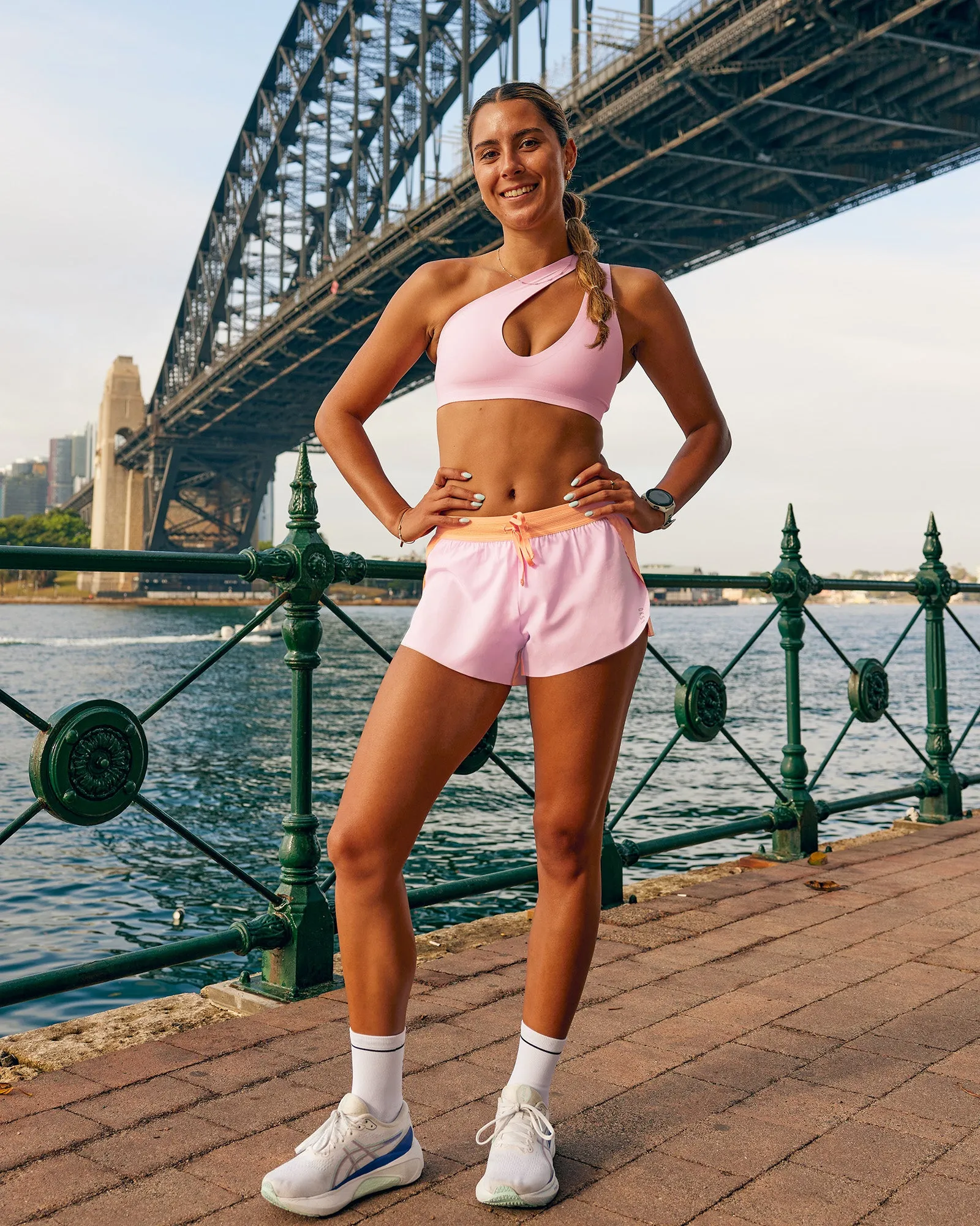 Bend & FLX Plunge Sports Bra - Marshmallow sold by LSKD product image thumbnail 2
