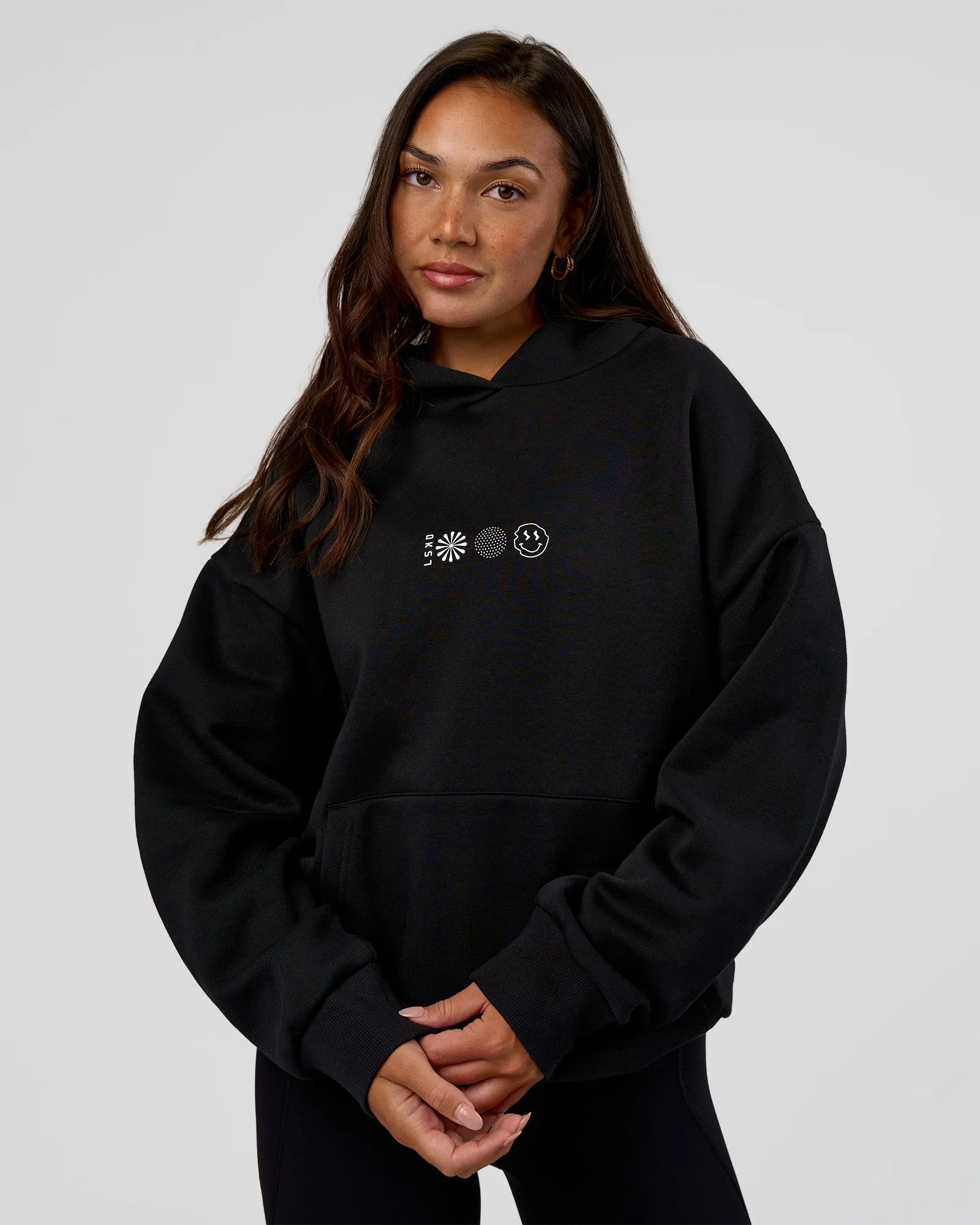 Trust The Process Unisex Oversized Hoodie - Black-White sold by LSKD product image thumbnail 5