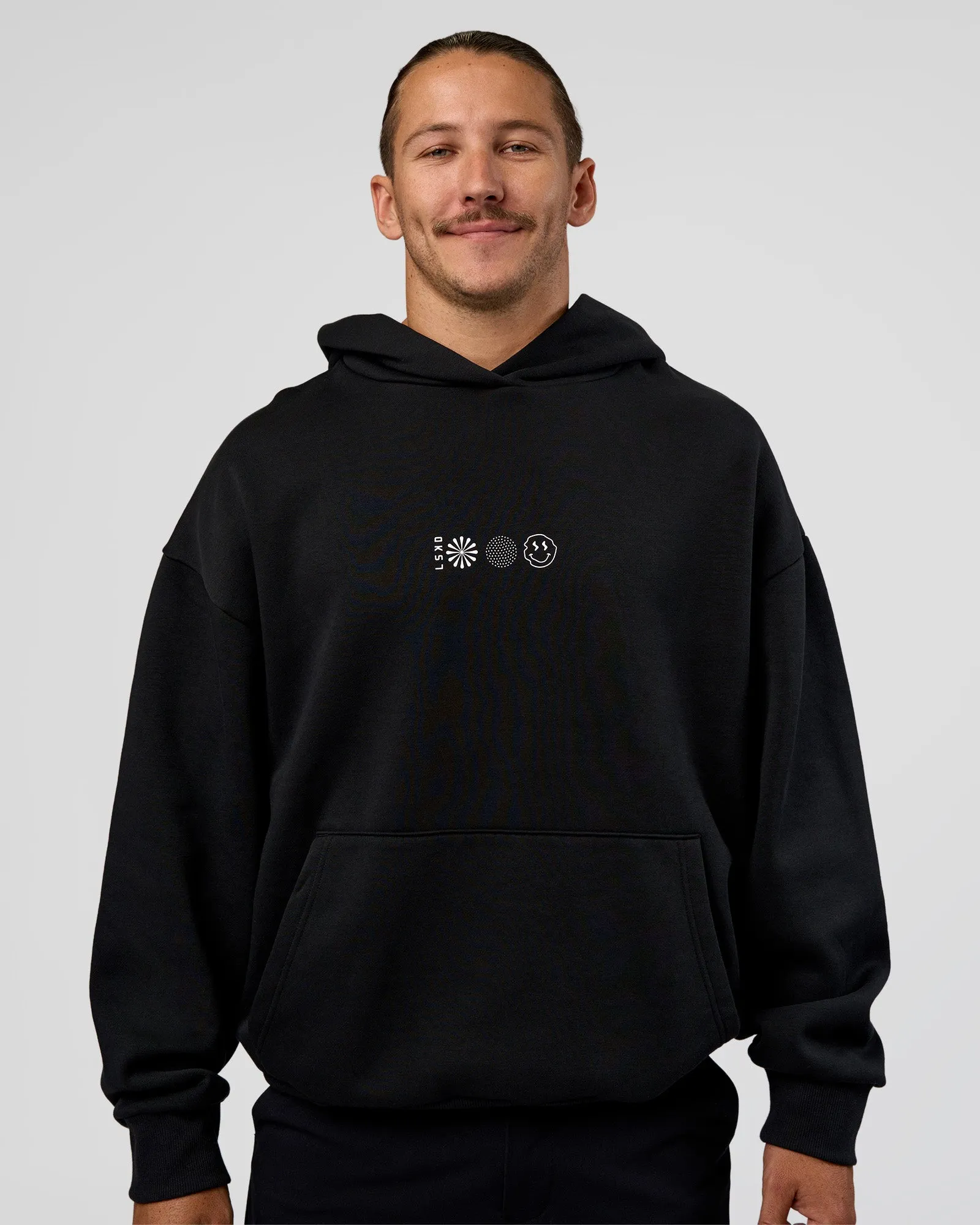 Trust The Process Unisex Oversized Hoodie - Black-White sold by LSKD product image thumbnail 3
