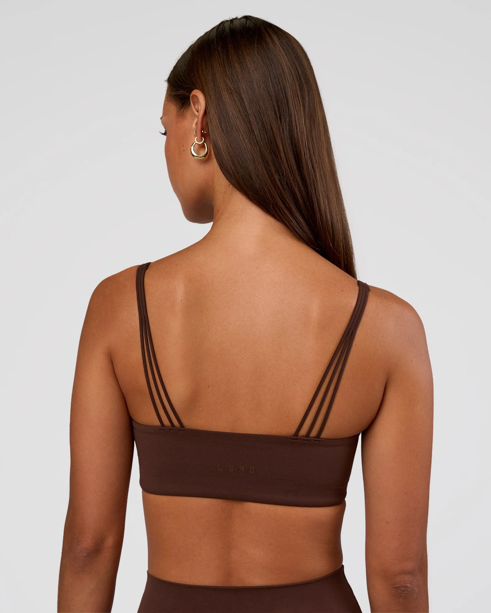 Peaches Wrap Sports Bra - Hot Chocolate sold by LSKD product image thumbnail 3