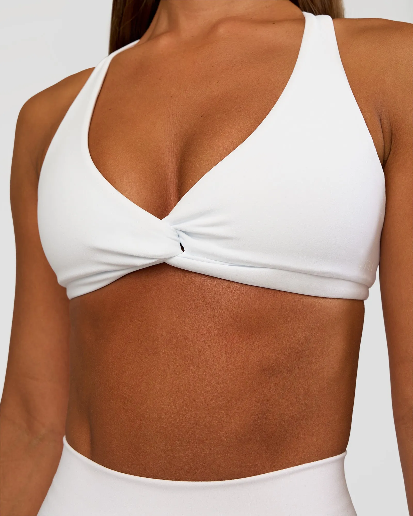 Aspire Twist Sports Bra - White sold by LSKD product image thumbnail 4