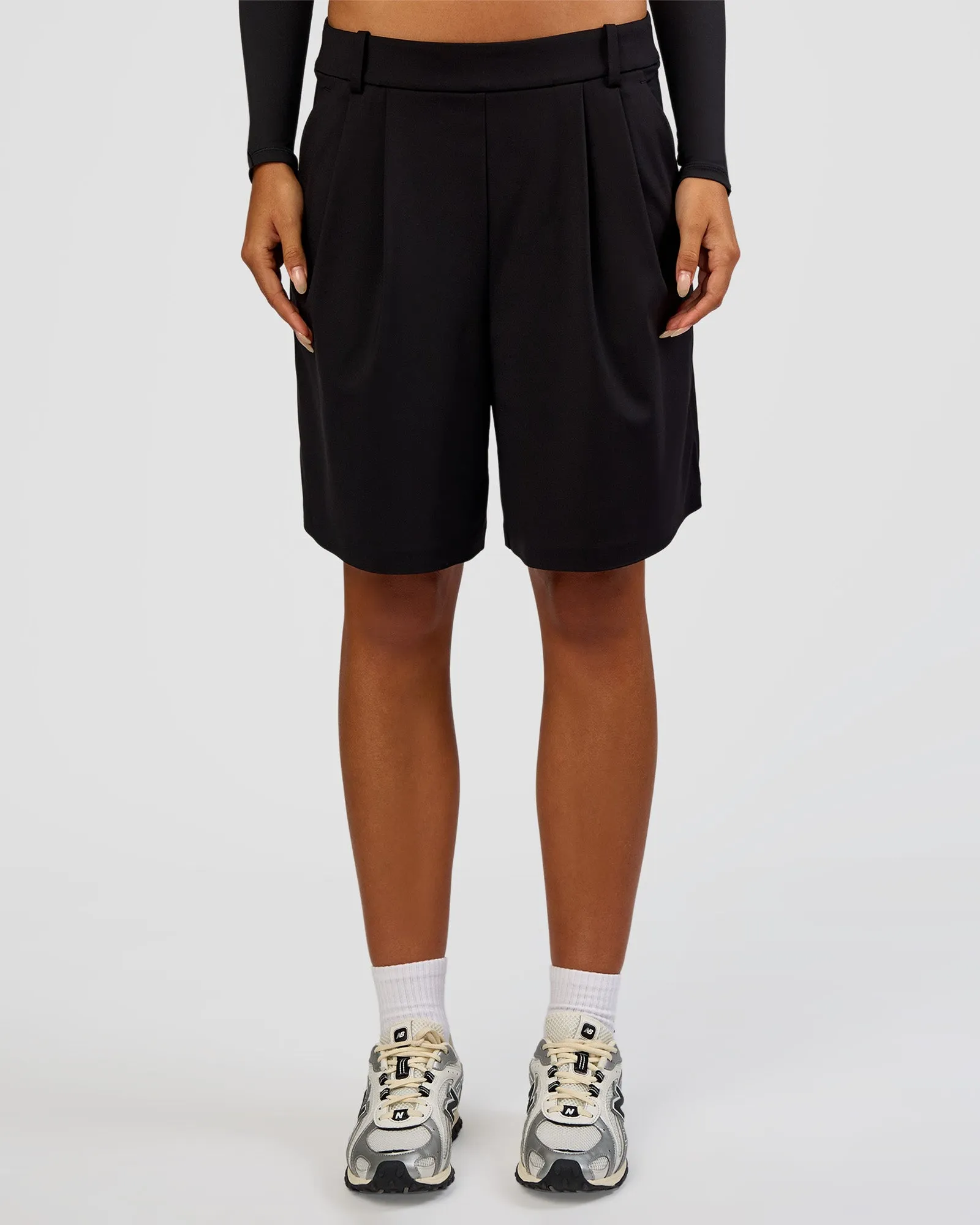 StretchShift Wide Leg Short - Black sold by LSKD product image thumbnail 3