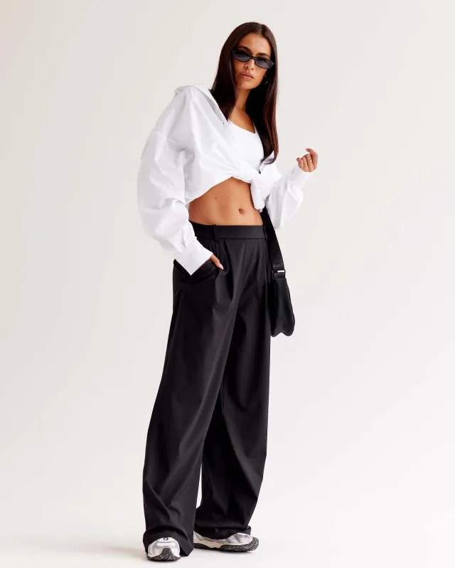 StretchShift Wide Leg Pant - Black made by LSKD