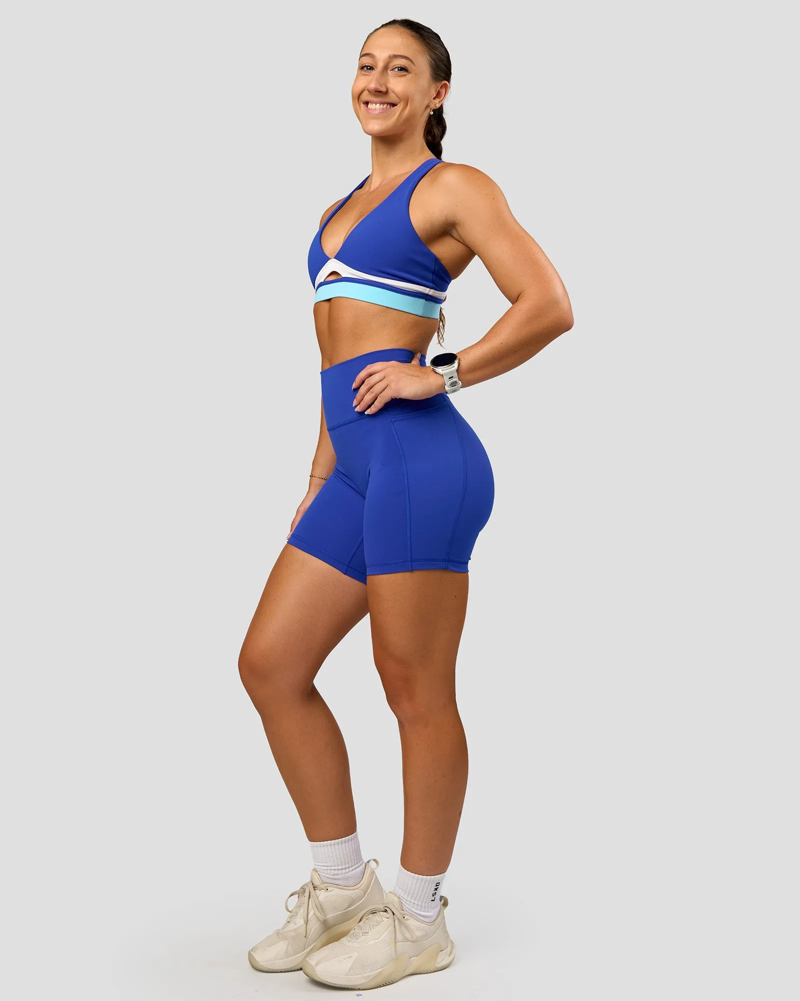 Revitalise Flash Sports Bra - Electric Indigo-Multi sold by LSKD product image thumbnail 3