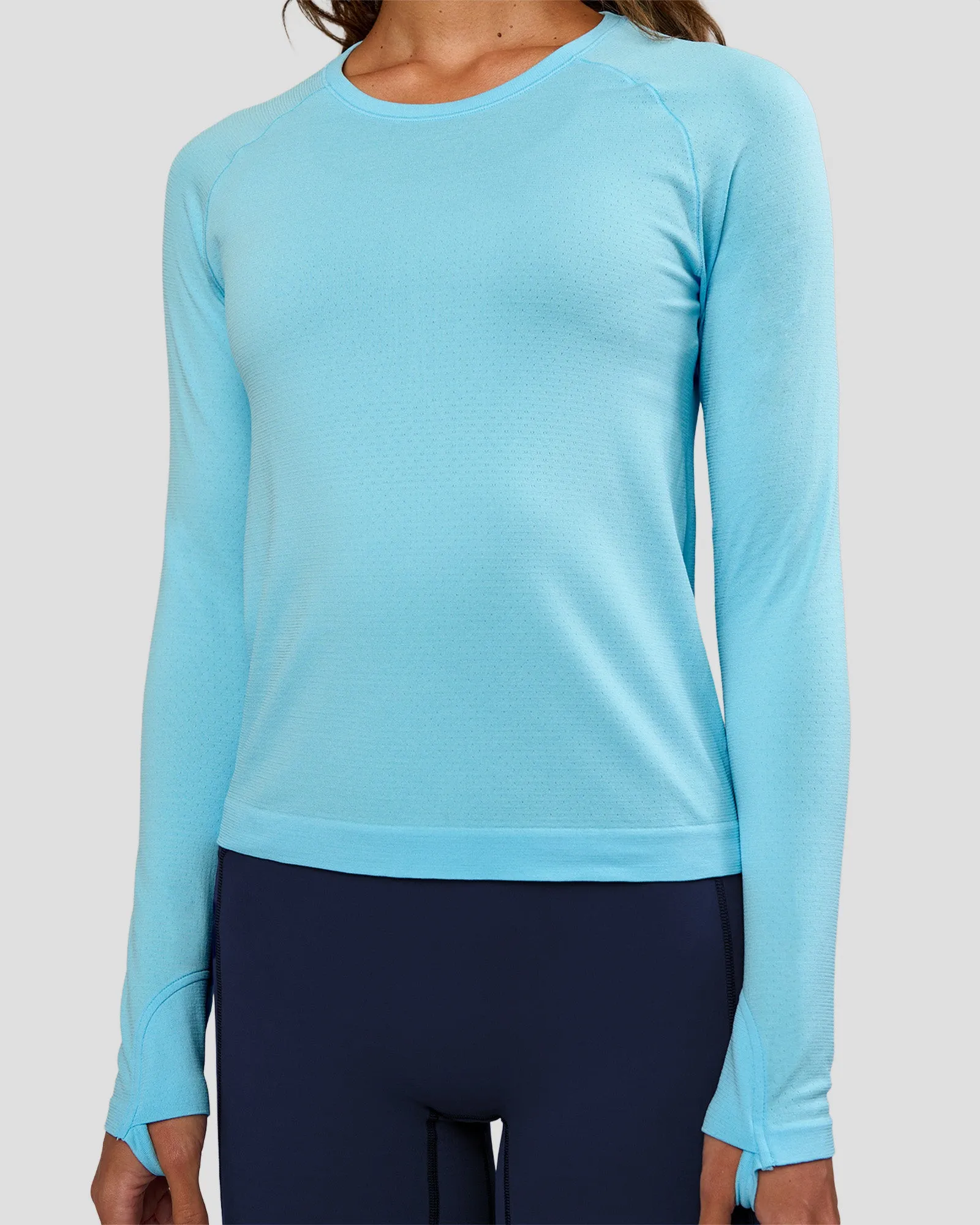 AeroFLX+ Seamless Long Sleeve Tee - Baltic Sea/Baltic Sea sold by LSKD product image thumbnail 5