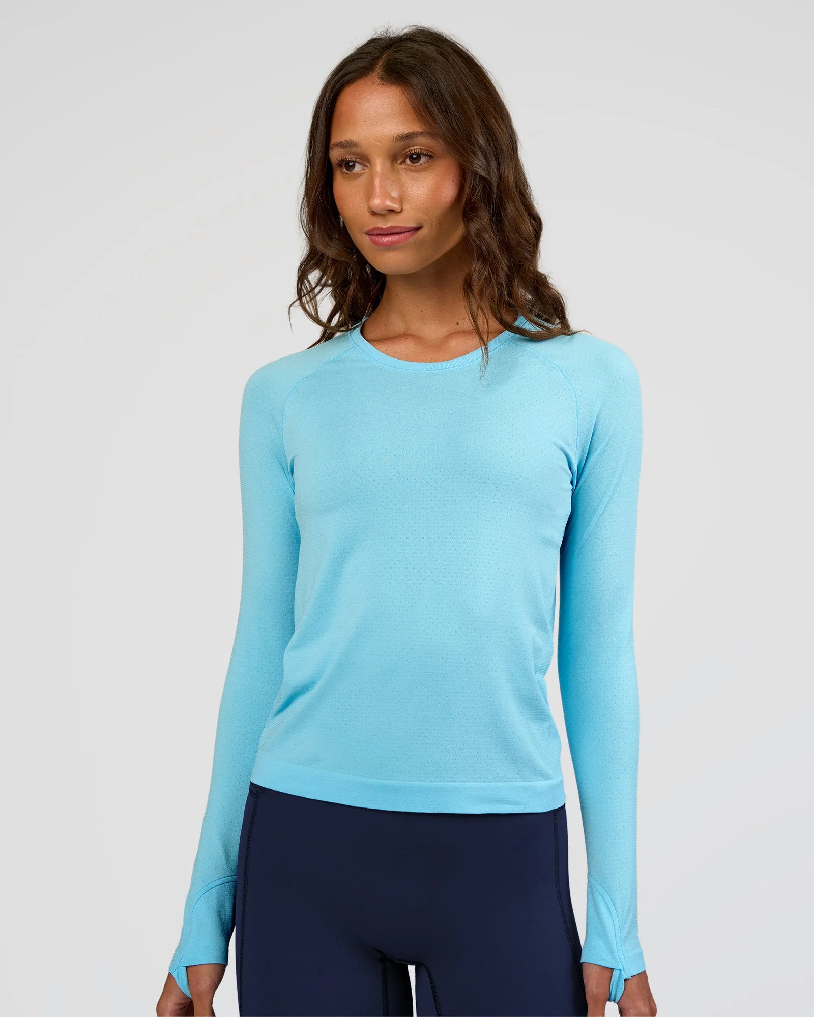 AeroFLX+ Seamless Long Sleeve Tee - Baltic Sea/Baltic Sea sold by LSKD