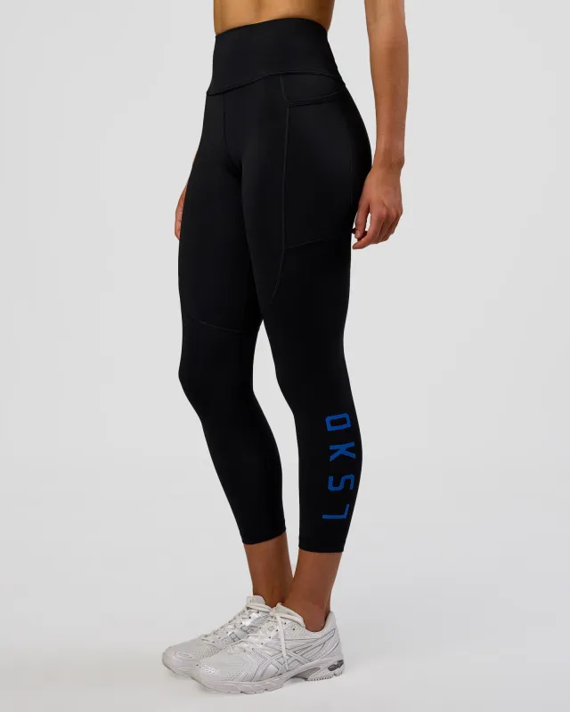 Rep Ultra High-Rise 7/8 Legging Pockets - Black-Electric Indigo sold by LSKD
