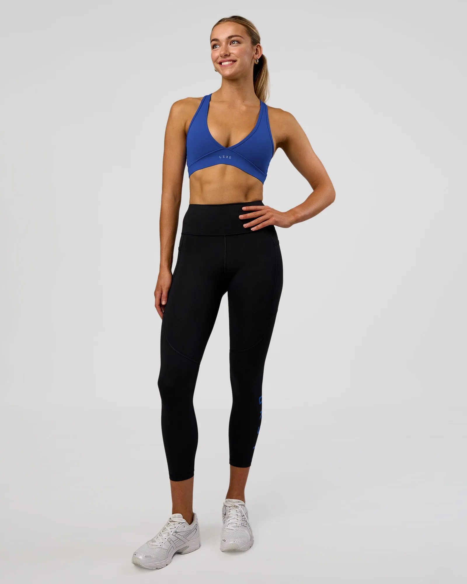 Rep Ultra High-Rise 7/8 Legging Pockets - Black-Electric Indigo sold by LSKD product image thumbnail 2