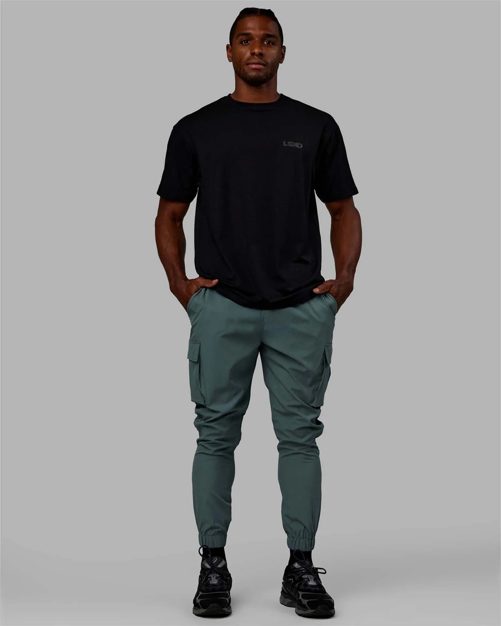 Energy Stretch Performance Cargo Joggers - Storm sold by LSKD product image thumbnail 2