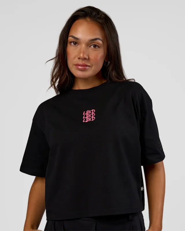 Go-To Heavyweight Reflective Skimmer Tee - Black-Reflective sold by LSKD