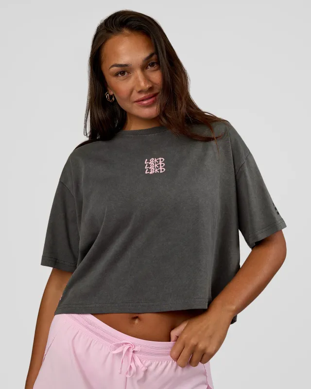 Go-To Heavyweight Reflective Skimmer Tee - Dark Storm Washed-Reflective sold by LSKD