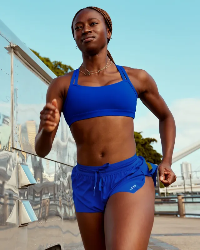 Velocity Sports Bra - Electric Indigo made by LSKD