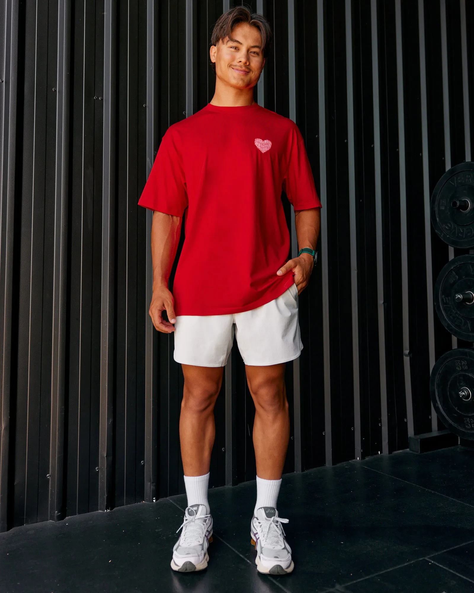 Love the Journey FLXCotton Oversized Tee - Flame-Candy Pink sold by LSKD product image thumbnail 3