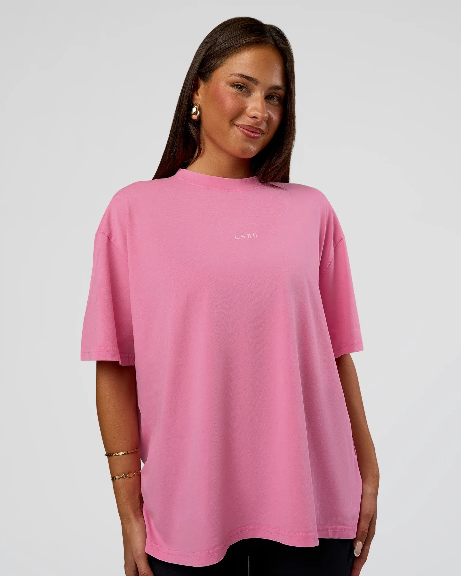 Go-To FLXCotton Oversized Tee - Sugar Plum Washed sold by LSKD product image thumbnail 3