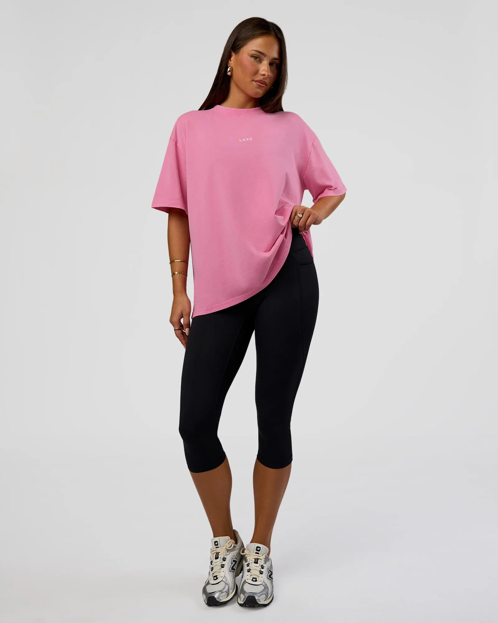 Go-To FLXCotton Oversized Tee - Sugar Plum Washed sold by LSKD product image thumbnail 2