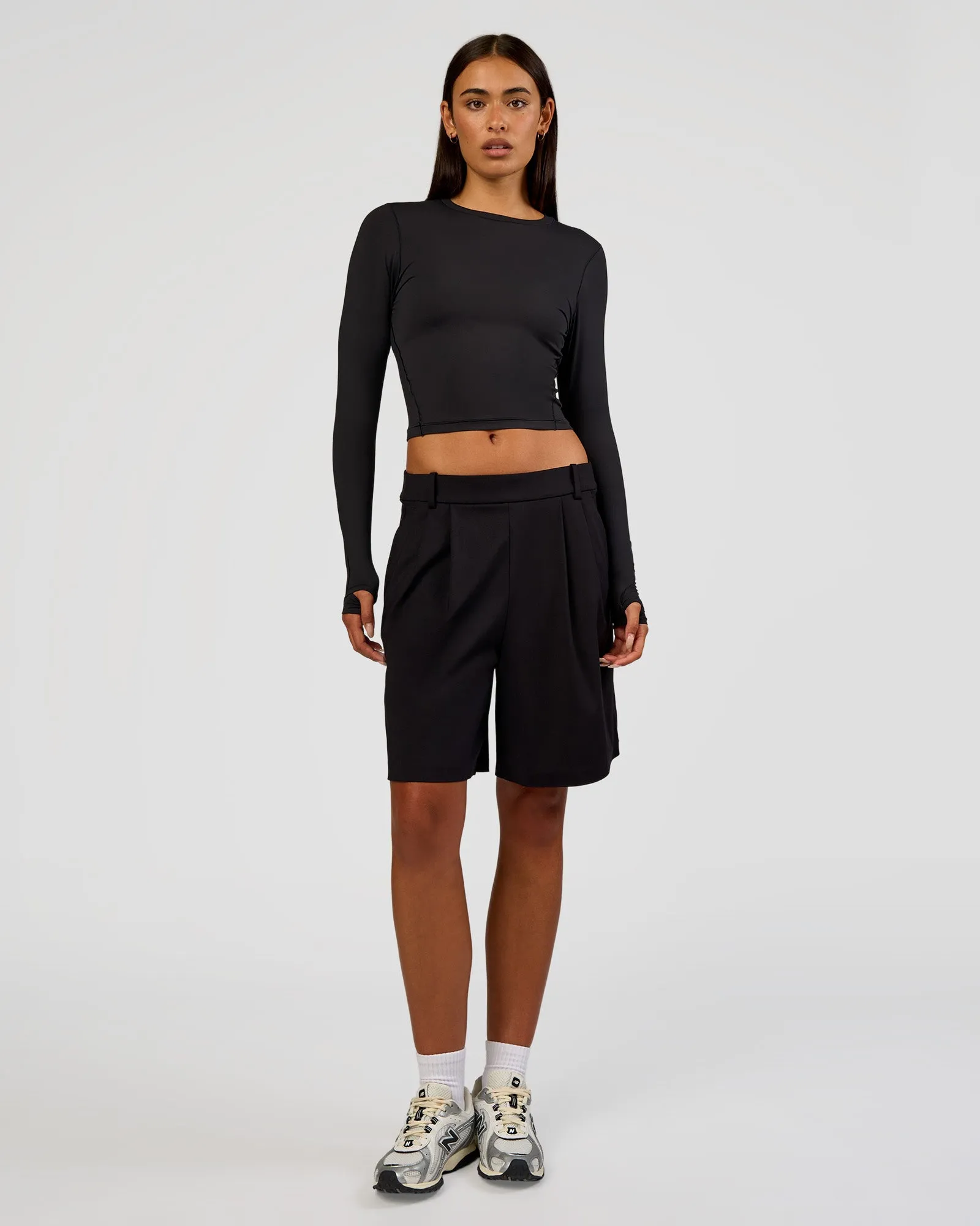 All Day Long Sleeve Tee - Black sold by LSKD product image thumbnail 3