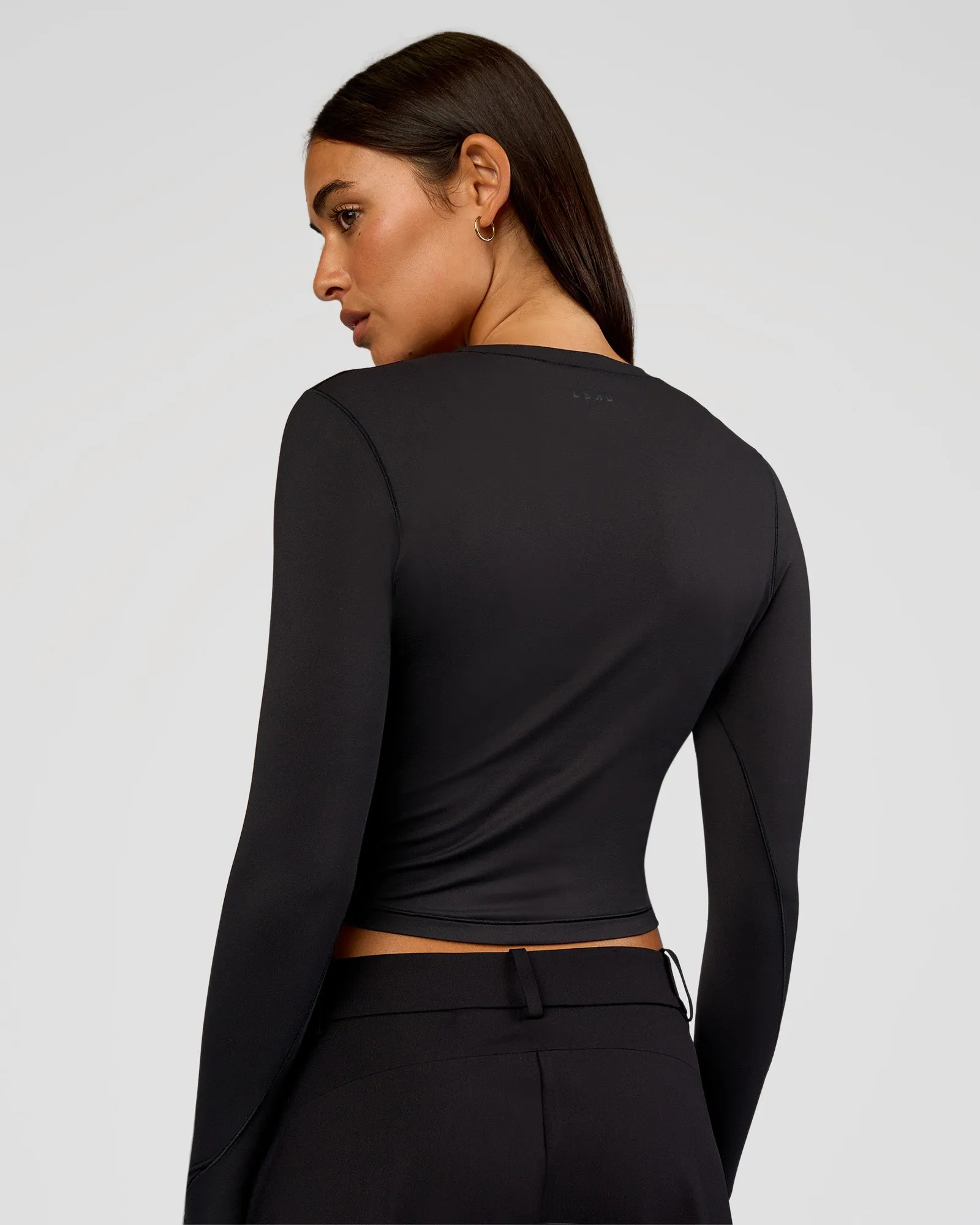 All Day Long Sleeve Tee - Black sold by LSKD product image thumbnail 4