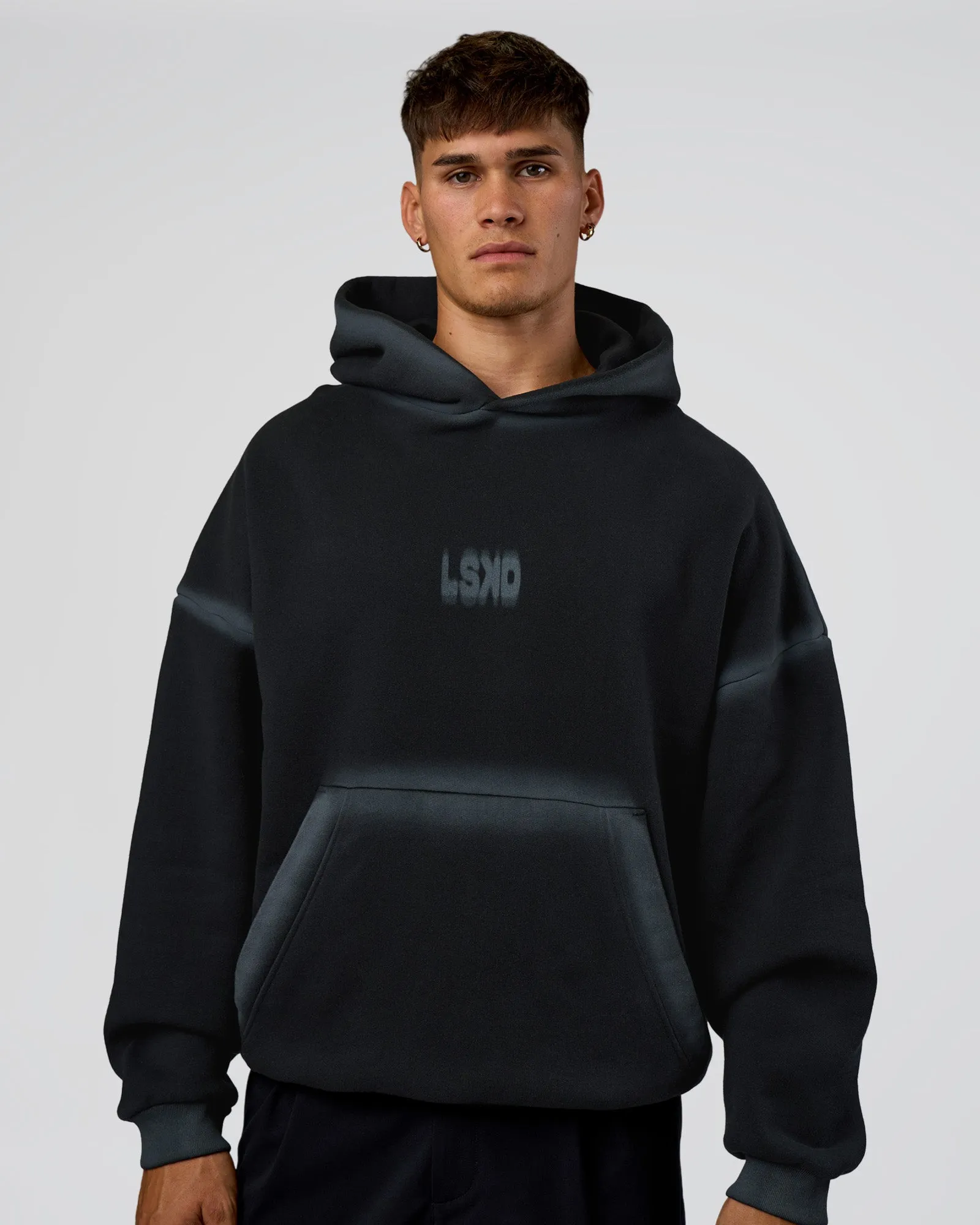 Urban Blur Unisex Oversized Hoodie - Black-Dark Storm sold by LSKD product image thumbnail 2