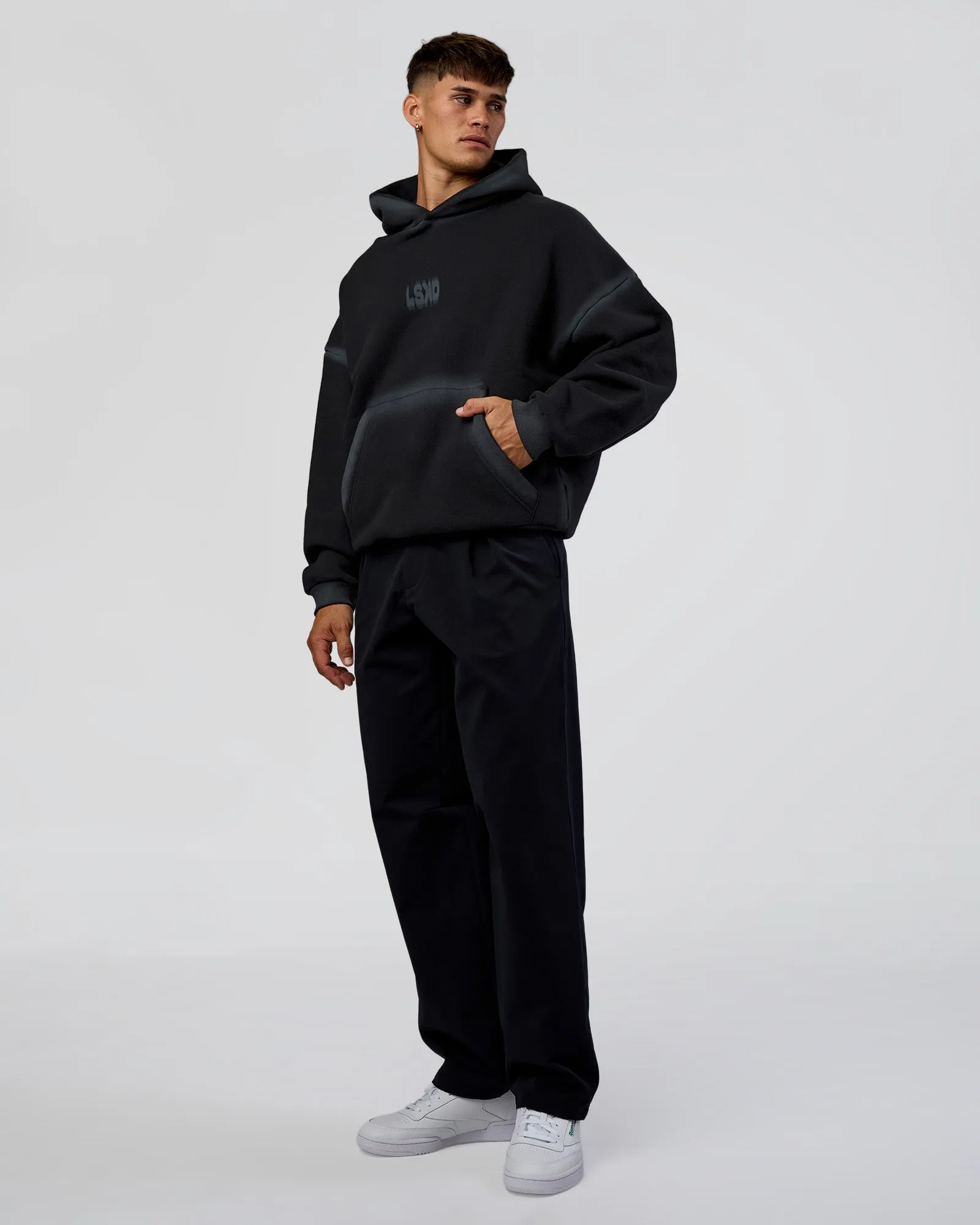 Urban Blur Unisex Oversized Hoodie - Black-Dark Storm sold by LSKD product image thumbnail 3