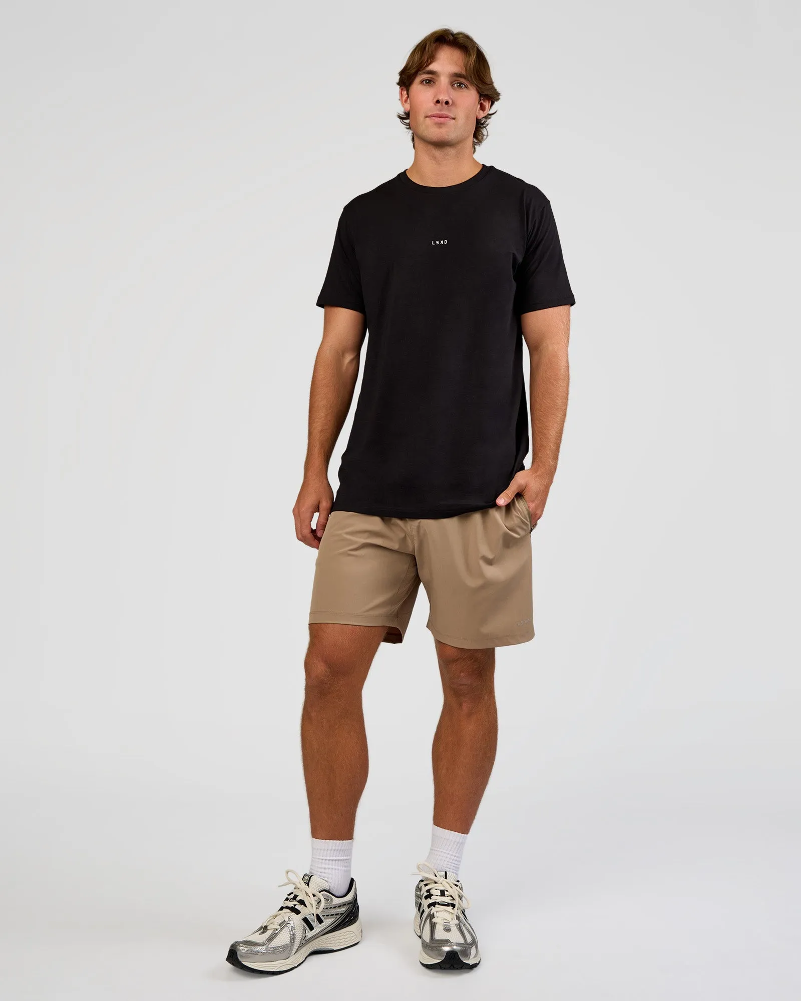 Base Heavyweight FLXCotton Tee Regular Fit +2cm - Black sold by LSKD product image thumbnail 5