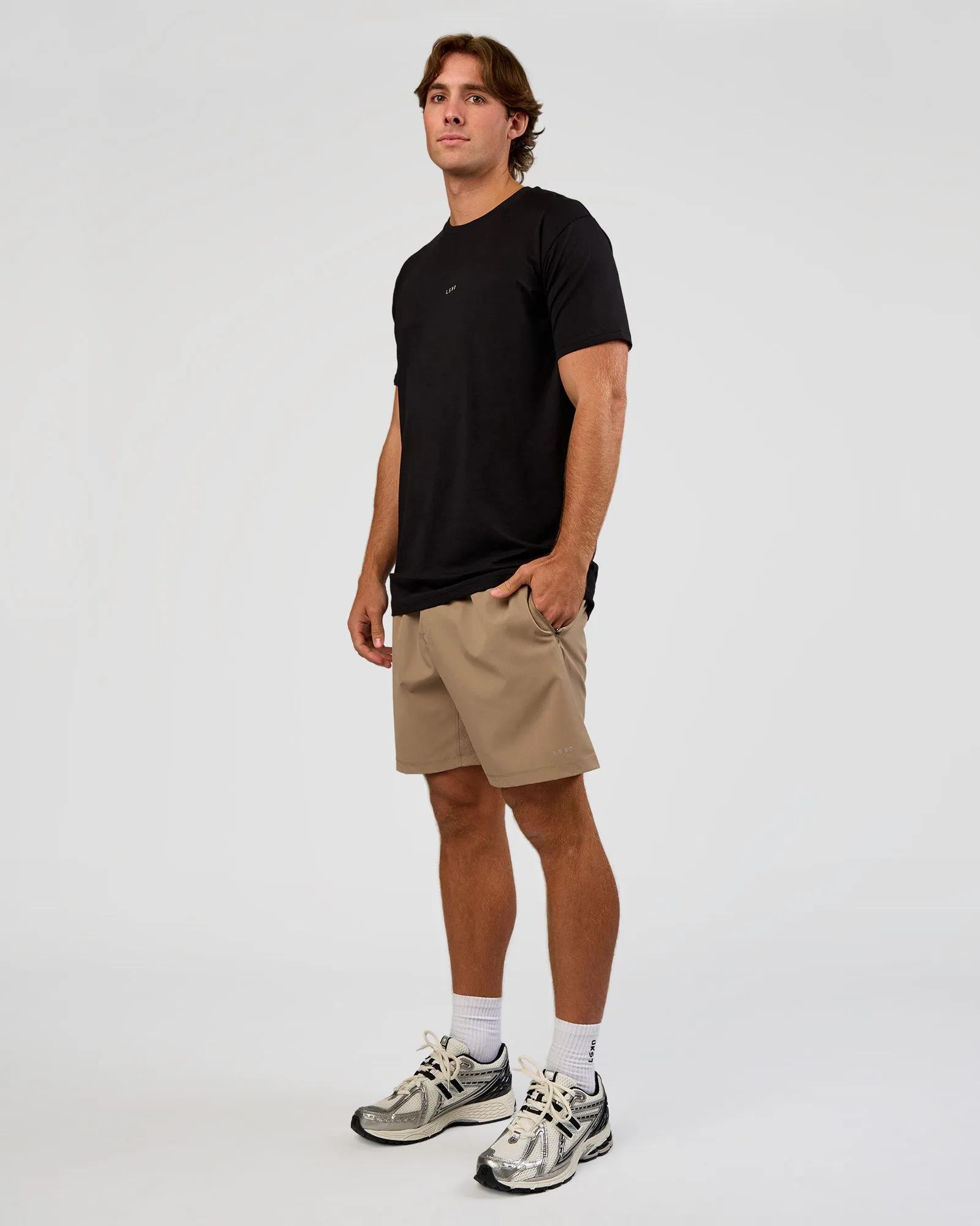 Base Heavyweight FLXCotton Tee Regular Fit +2cm - Black sold by LSKD product image thumbnail 2