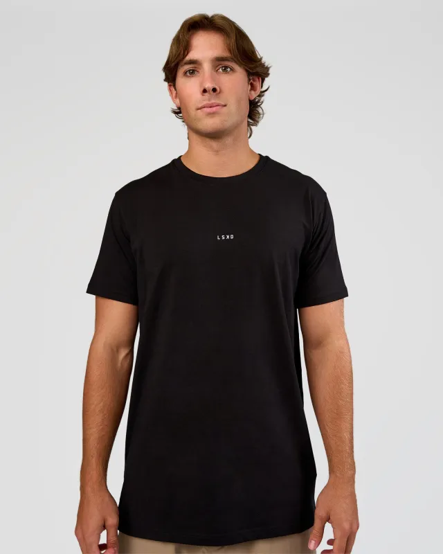 Base Heavyweight FLXCotton Tee Regular Fit +2cm - Black sold by LSKD