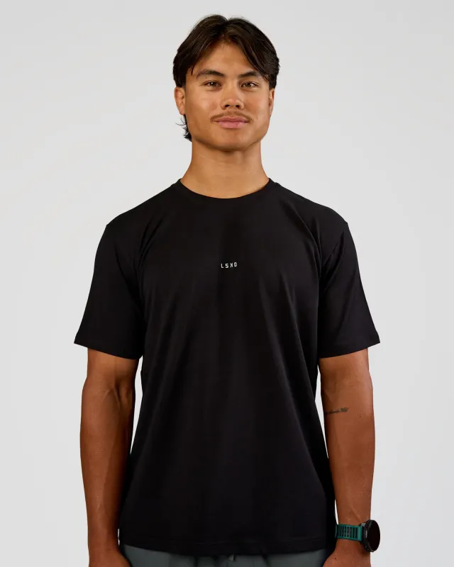 Base Heavyweight FLXCotton Tee Regular Fit -8cm - Black sold by LSKD