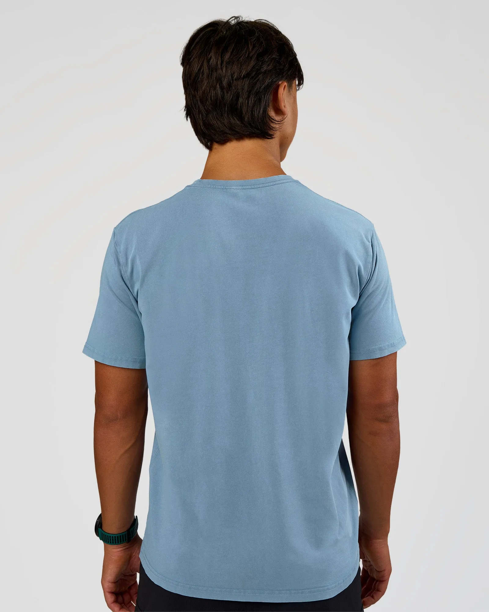 Base FLXCotton Tee Regular Fit -8cm - Elemental Blue Washed sold by LSKD product image thumbnail 3