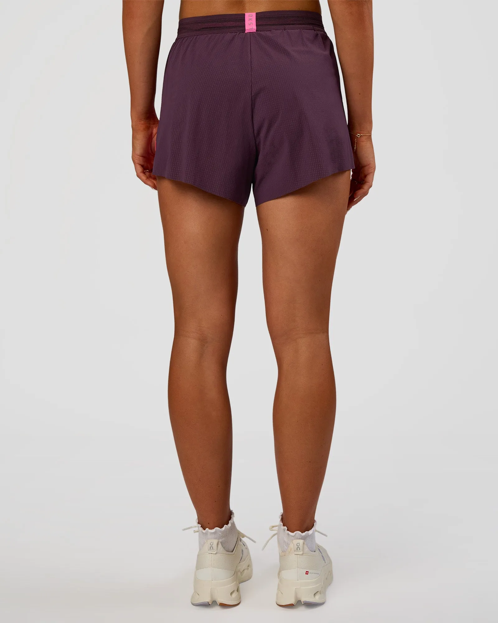 Accelerate 3" High-Rise Running Short - Midnight Plum-Sugar Plum sold by LSKD product image thumbnail 5