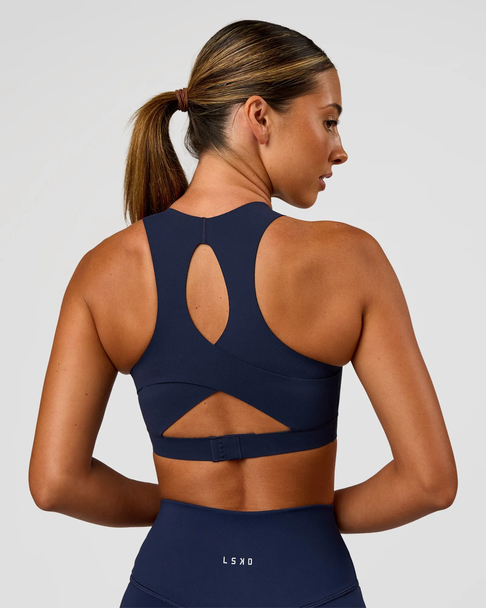 Fusion Sports Bra 2.0 - Future Navy sold by LSKD product image thumbnail 2