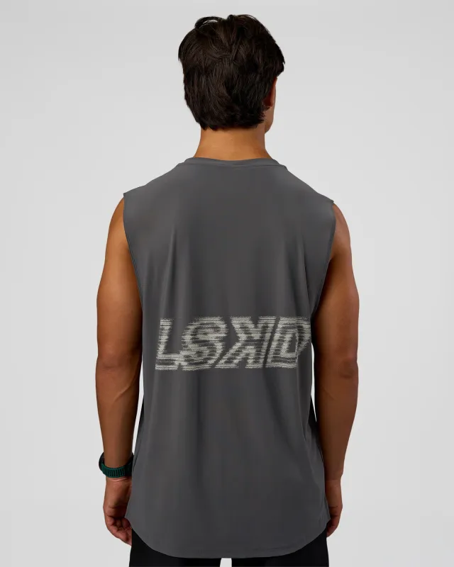 Cadence MicroMotion Muscle Tank - Dark Storm-Alloy sold by LSKD