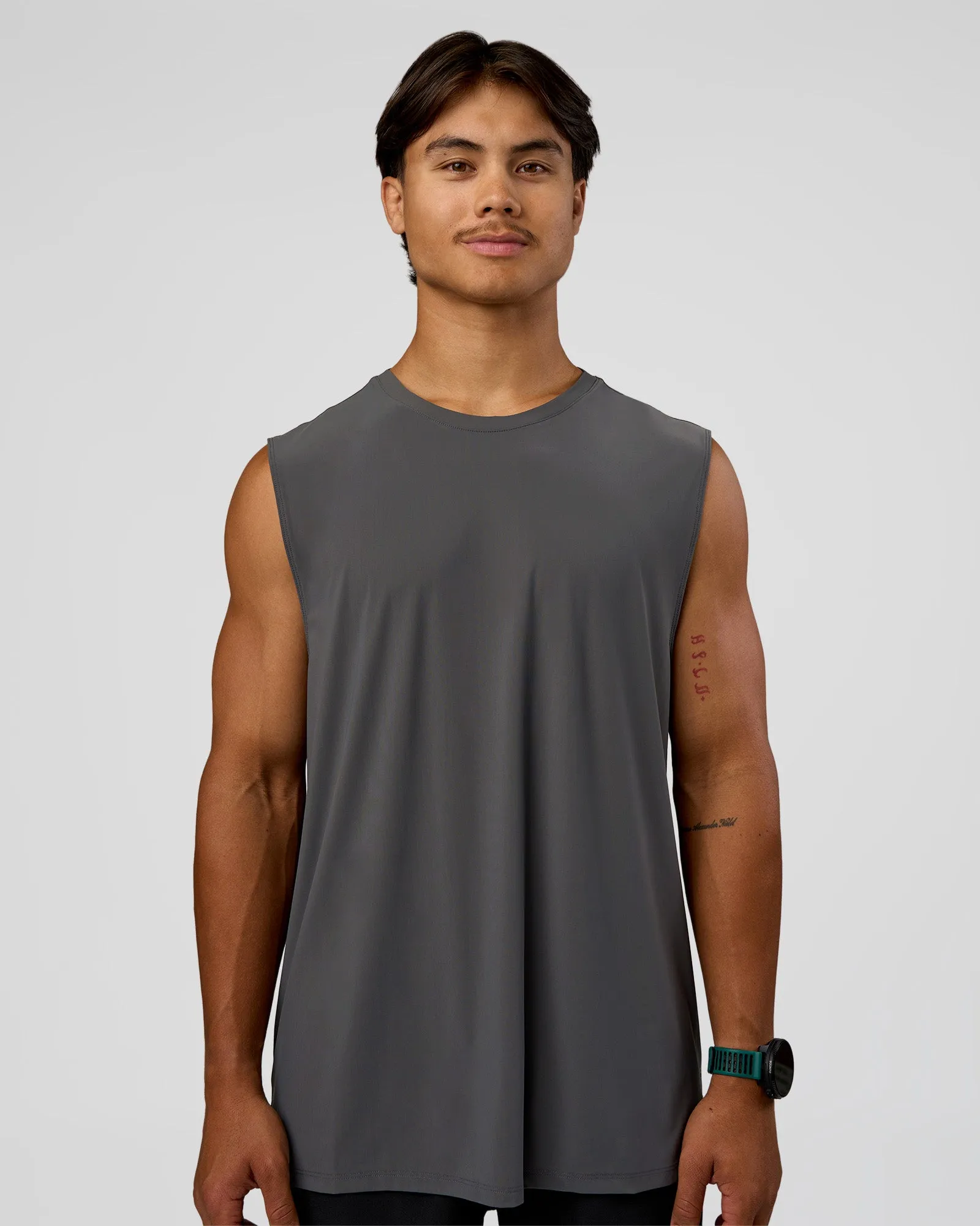 Cadence MicroMotion Muscle Tank - Dark Storm-Alloy sold by LSKD product image thumbnail 2